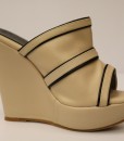 Beige and Black Artificial Leather Slip On 8